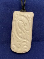 Handmade unique ceramic pendant pendant (d)