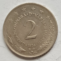 1974. Yugoslavia 2 dinars (270)