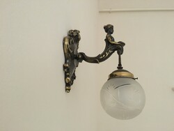 Figural / female figure antique wall sconce