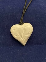 Handmade Unique Ceramic Heart Shaped Pendant (g)