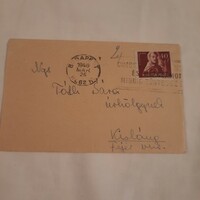 Small envelope (7 x 11.5 cm) with stamp, postmark 1948