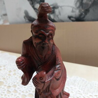 Old Chinese wood carved figurine