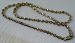Beautiful patterned twisted old silver necklace