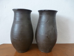 Antique Corundian black vases