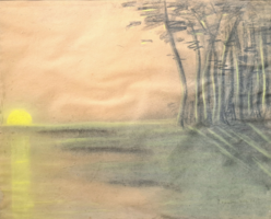 Bornemisza gauze pastel landscape