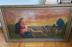 Jesus, the Good Shepherd c. Religious painting