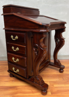 Davenport-style 16-drawer small desk secretary