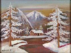 Calli of 1P163 b. : Mountain winter landscape