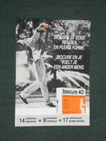 Kártyanaptár, Hollandia, Biocure 40 vitamin, 1988 ,   (2)