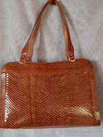 Old beautiful snakeskin women's handbag!