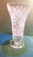 Crystal vase / 13 cm, 315 grams /