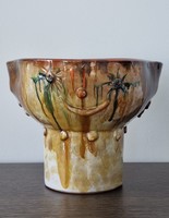 Erzsébet Fórizsné Sárai double-faced handicraft pottery large size