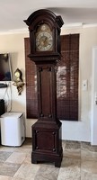 Quarter-stroke antique standing clock, castle clock