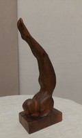Small sculpture of Louis Papi, wooden sculpture