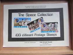 10+15+20C stamps commemorating the moon landing