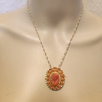 18k arany nemes coral brooch/medál igen kedvező áron! 1837-