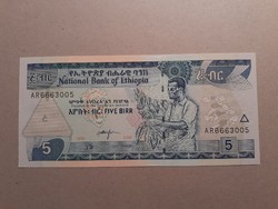 Etiopia-5 Birr 1998 UNC