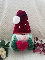 Crocheted plush Christmas elf