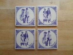 4 decorative tiles decorative tiles 7.3 x 7.3 cm