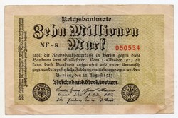 Németország 10 Milliárd német inflációs Márka, 1923