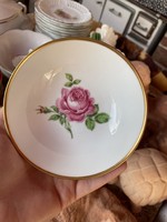 Beautiful alboth & kaiser bavaria porcelain rose flower pattern 13.5 Cm diameter hazelnut bowl offering