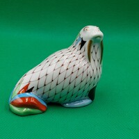 Hollóházi garden pattern scaly walrus figure