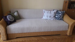 Rattan sofa and armchair