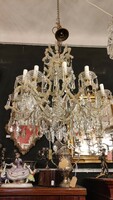 Maria Theresa style chandelier with crystal ornaments. 1900 Years. Rare.