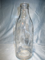 Old liter milk bottle