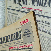 1963 December 4 / people's freedom / birthday :-) original, old newspaper no.: 25209
