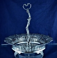 Special antique silver tray, Italian, ca. 1930!!!