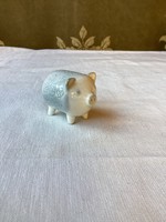 Aquincumi aquazur porcelain lucky pig.