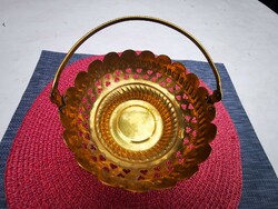 Basket with copper handles, offering