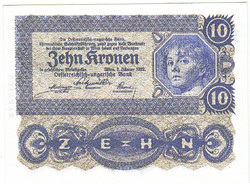 Ausztria 10 korona 1922 REPLIKA