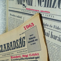 1963 December 6 / people's freedom / birthday :-) original, old newspaper no.: 25211