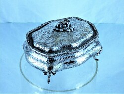 Beautiful, antique silver box, approx. 1890!!!