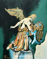 Sz szabó julia, angelic greeting, 40x50