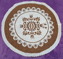 Double-sided folk round tablecloth (m4304)