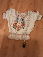 Hungarian embroidered girl's blouse