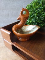 Retro Hungarian applied art ceramic bird! Gorka gauze
