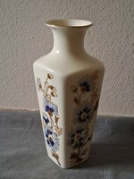 Zsolnay búzavirág mintás szögletes váza