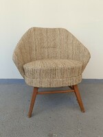 Retro fotel bútor kárpitozott kagyló fotel szék 1 darab 8164