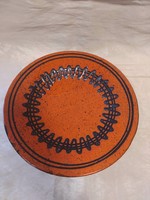 Folk ceramic decorative wall plate