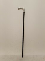 Antique 800 Silver Language Walking Stick Stage Prop Costume Damaged
