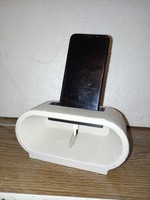 Mobile phone table holder, dock, passive amplifier cast design piece