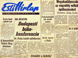 1973 June 12 / evening news / for birthday :-) original, old newspaper no.: 26040