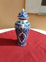 Wallendorfi kobaltkék fedeles váza,,24,5 cm,,Hibátlan,,,
