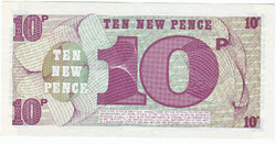 United Kingdom 10 new pence 1972 unc