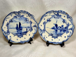 Royal-bonn delft porcelain faience plates, early xx.Szd.