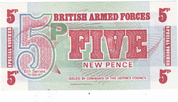United Kingdom 5 new pence 1972 unc